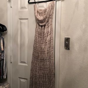 Nude Maxi dress
